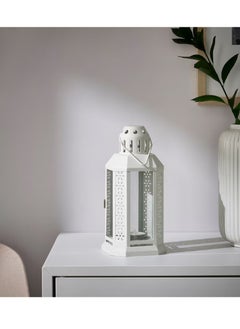 Ikea ENRUM Lantern For Tealight - In/Outdoor- White - 22 cm  - Image 3