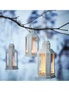 Ikea ENRUM Lantern For Tealight - In/Outdoor- White - 22 cm  - Image 4