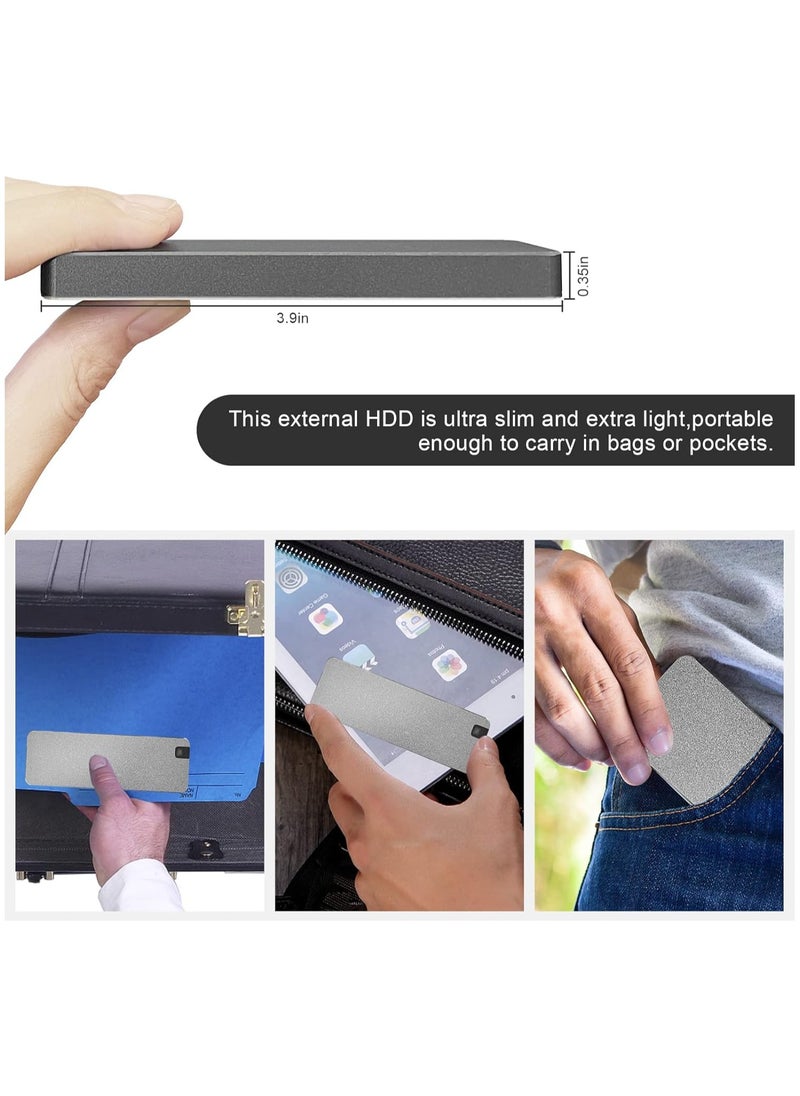 AROAQ - 10TB Portable SSD External Hard Drives Solid State External Drives Computer Backup Drive USB 3.1 to Type C Support Data Storage Transfer for Windows XP PC Laptop and Mac - Image 1