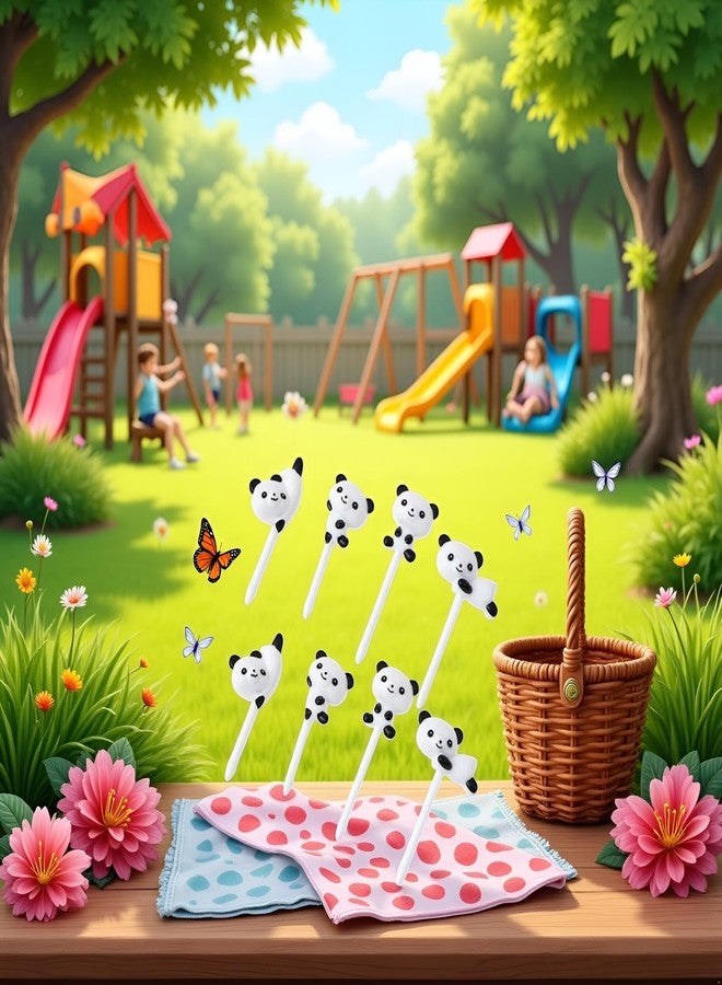 DPWOUM 8Pcs White Cute Fun Bento Picks,Food Picks for Kids,School Lunch Accessories for Kids,Cute Animal Fruit Toothpicks,Fruit Food Toothpicks,Lunch Bento Box Picks for Toddler Cocktail Picks Bar Tools - Image 5