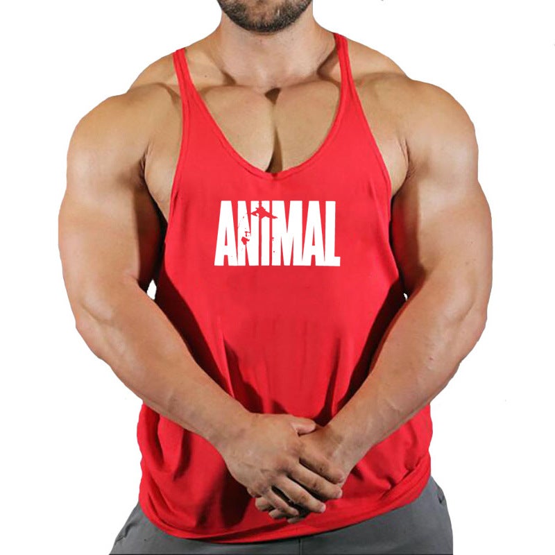 New Sleeveless Fitness Top Vest Sports European Size Trendy Men'S Wear - Image 5