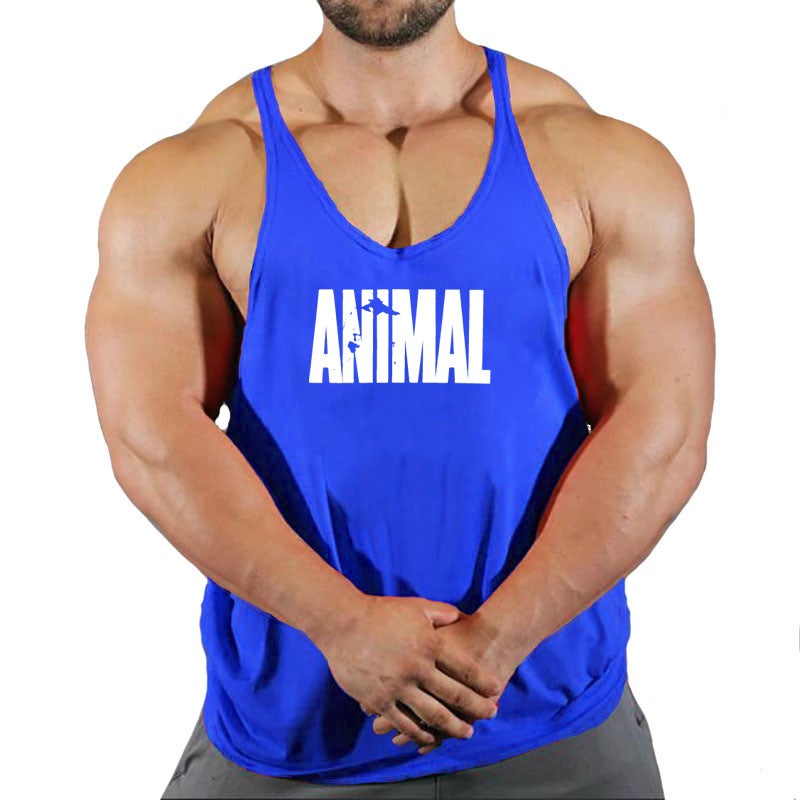 New Sleeveless Fitness Top Vest Sports European Size Trendy Men'S Wear - Image 2