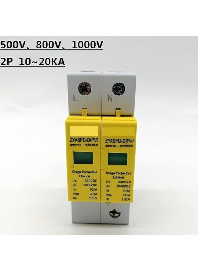 DC Surge Protector Device 1000V 2P 10 20ka SPD Circuit Breaker Lightning Protection - Image 3