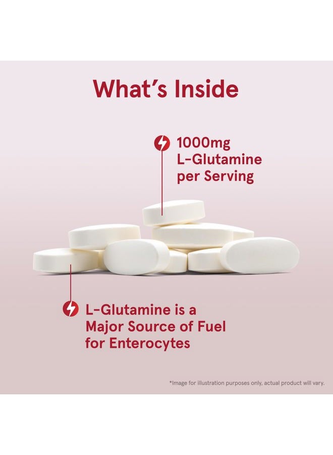 jarrow formulas L-جلوتامين 1000 ملغ، مكمل غذائي لنسج العضلات، حمض أميني متعدد الوظائف، دعم المناعة، 100 قرص سهل الذوبان، إمداد لمدة 50-100 يوم - Image 3