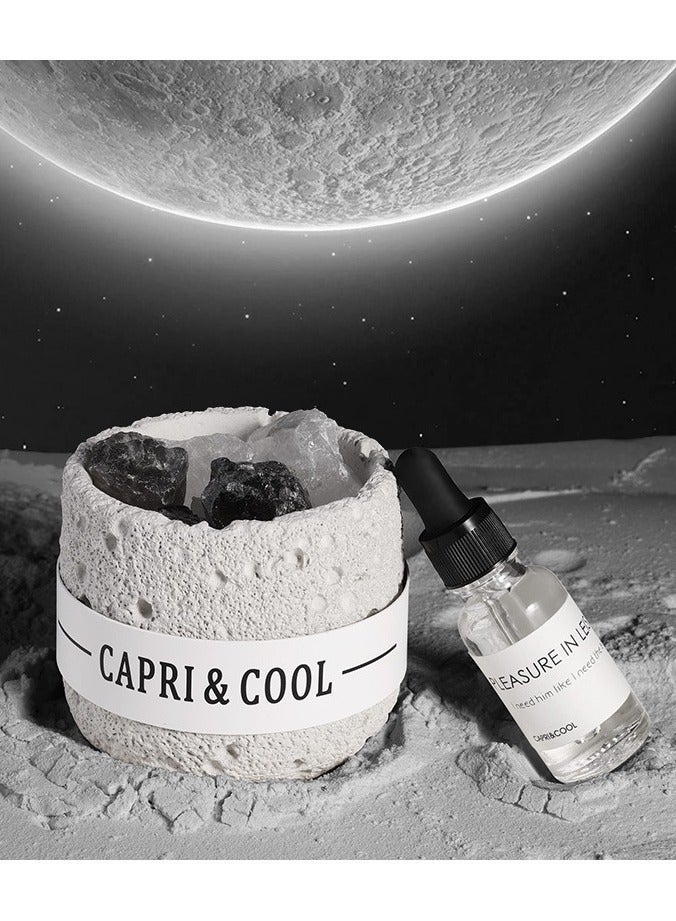 كابري كوول مجموعة واحدة من علبة هدايا موزع الزيوت العطرية العطرية بدون لهب من الكريستال الطبيعي، علبة هدايا من حجر الكريستال العطري طويل الأمد للديكور المنزلي، هدية للديكور المنزلي، علبة هدايا من سلسلة العطور المنزلية (عود العود) - Image 4