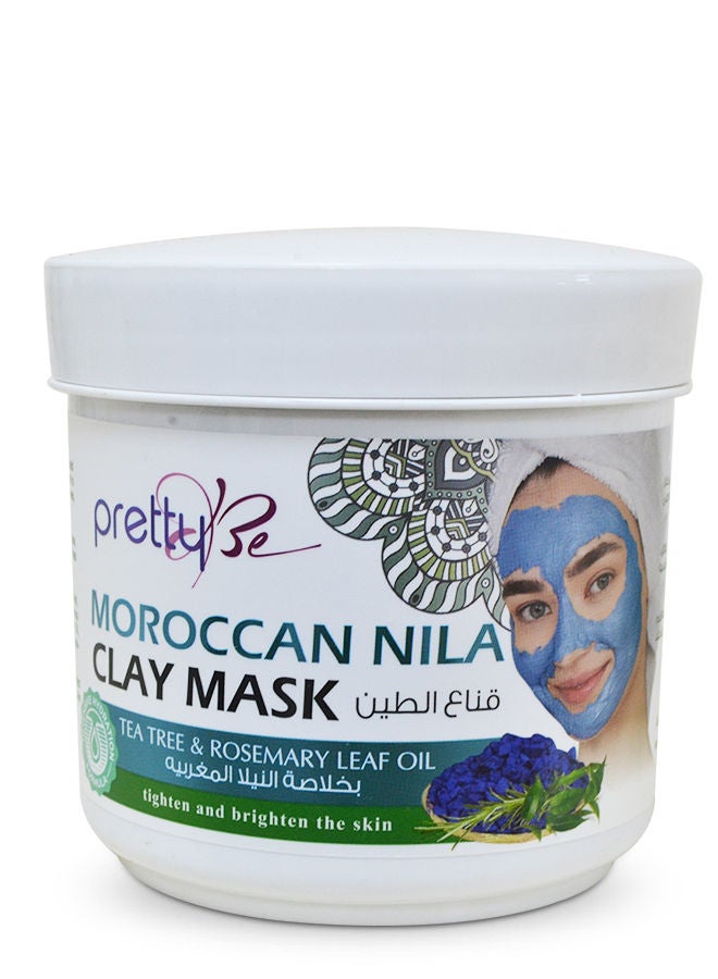 Pretty Be Moroccan Nila Clay Mask, Tea free & Rosemary Leaf Oil, Tighten and Brighten the Skin 600ml - Image 1
