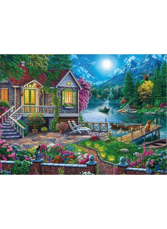 Ceaco Weekend Retreat Lakehouse 1000 Piece Jigsaw Puzzle 27 X 20 - Image 1