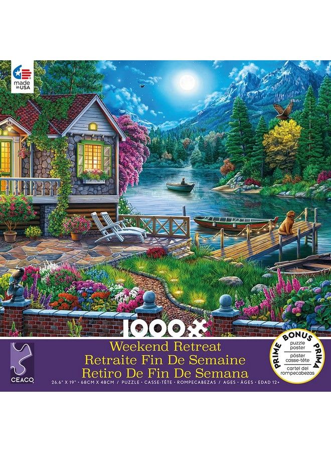 Ceaco Weekend Retreat Lakehouse 1000 Piece Jigsaw Puzzle 27 X 20 - Image 3