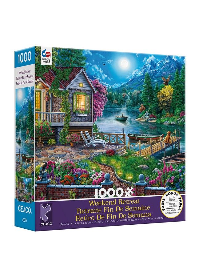 Ceaco Weekend Retreat Lakehouse 1000 Piece Jigsaw Puzzle 27 X 20 - Image 4