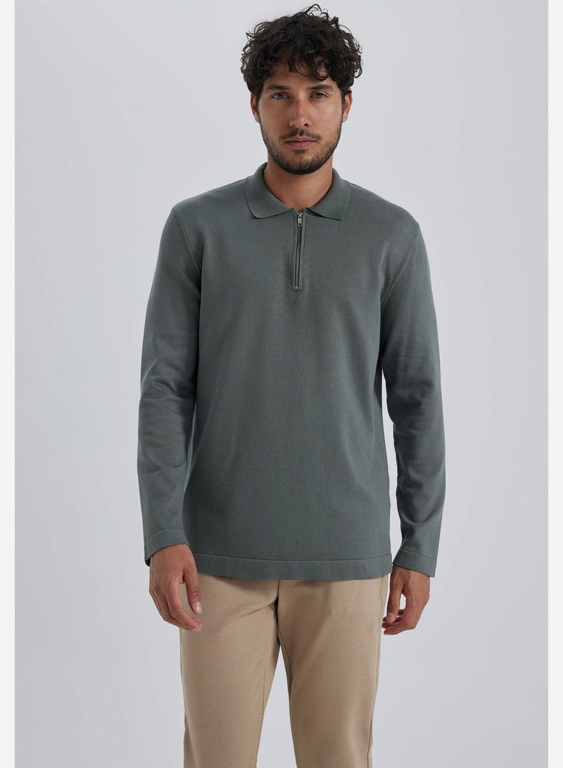 DeFacto Zip Detail Sweater - Image 1