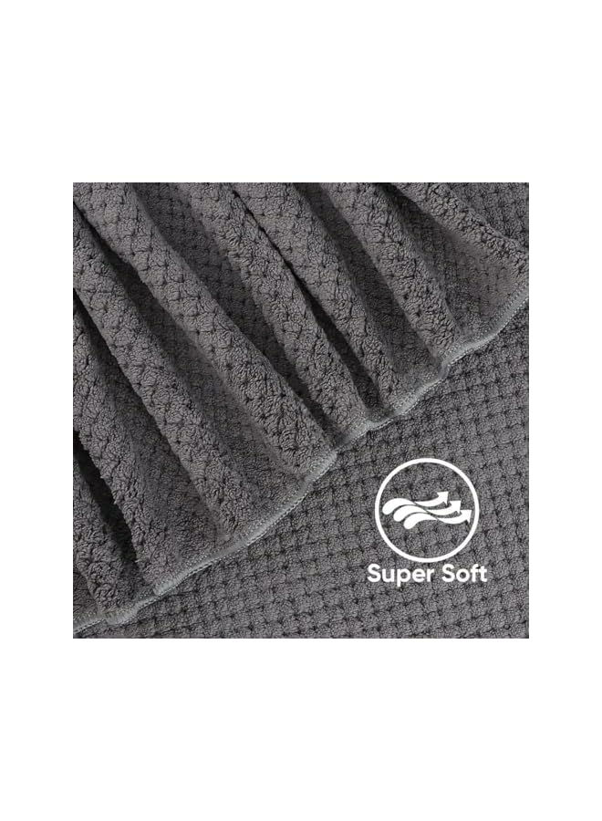 The Bros Coral Velvet Bath Towel 90 * 170 Beach Towel for Adults Ultra Soft Highly Absorbent Bath Towel, Lightweight and Quick Drying Towels for Body, Sport, Yoga, SPA, Fitness((Grey) - Image 5