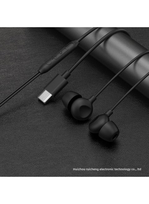 Sleep Wired Headset In-Ear Digital TYPE-C For Apple 15 Android C Mouth Headset Factory-Color:Black Digital TYPE-C (boxed)