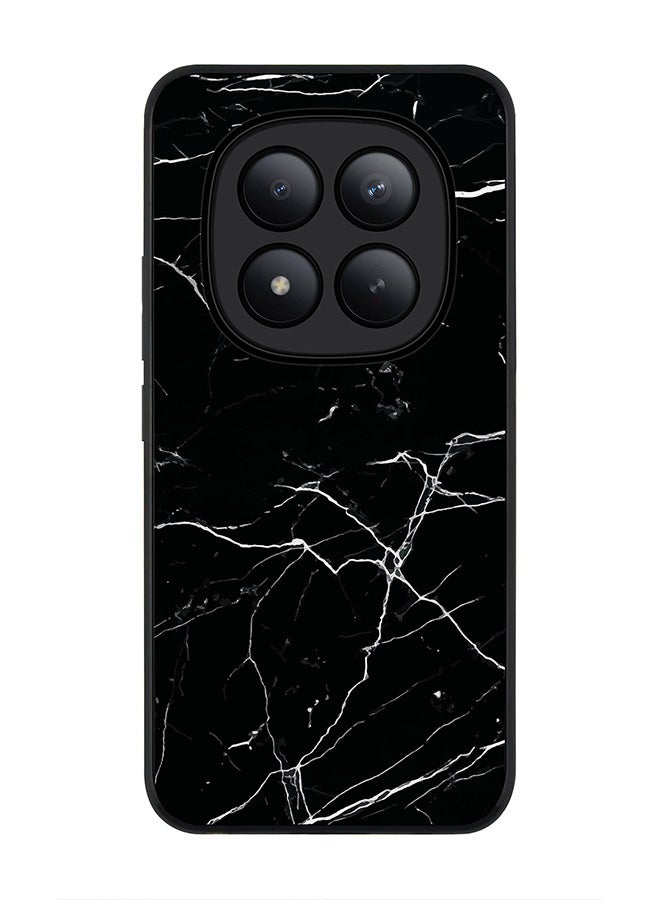 Stylizedd For Xiaomi Redmi Note 15 Pro+ / Poco M8 Pro Case,Slim fit Camera Protection, Shockproof Thin Phone cover  - Marble Print Black - Image 1