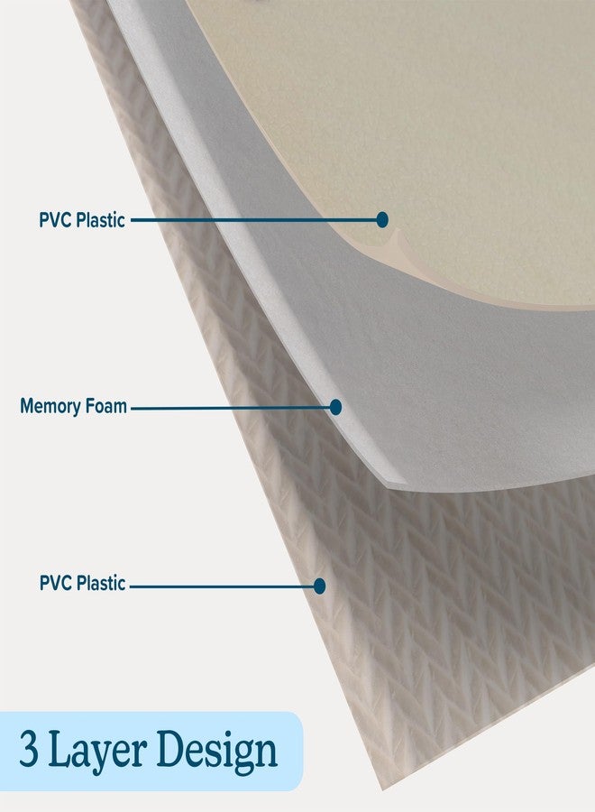 بت مايكر سجادة للكلاب للطعام والماء، ووسادة للقفص، وواقي للأرضية - وسادة كبيرة جدًا من إسفنج الذاكرة PVC مقاس 55 بوصة × 28 بوصة مع قاعدة مانعة للانزلاق - سجادة أرضية للكلاب مقاومة للبقع والخدوش والماء من PETMAKER (Dog Bones) - Image 4