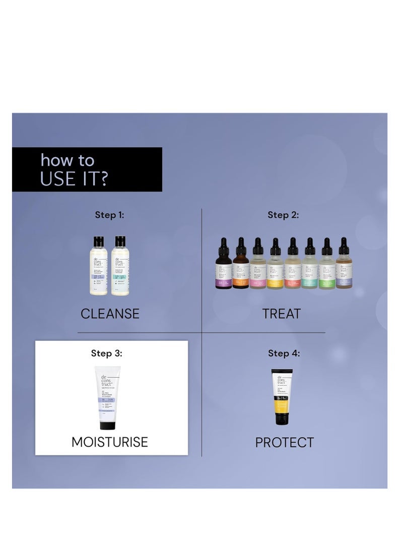 Deconstruct Oil-Free Moisturizer For Oily Skin | 3% NMF Complex + 0.2% Panthenol | Lightweight Gel Moisturizer | For Oily to Combination Skin | 50gm - Image 5