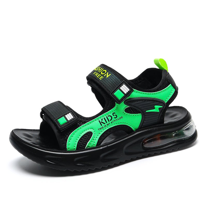 2308 Children'S Sandals Summer Children'S Shoes Boy'S Velcro Children'S Air Cushion Outdoor Sports Beach Shoes For Primary School Students - Image 2