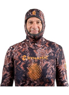 DYNAMICNORD DYNAMIC NORD SFS-5 FREE DIVE SUIT 5MM HOODED JACKET + PANT CAMO/BROWN  - Image 3