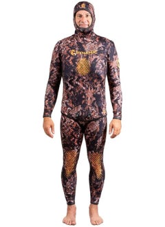 DYNAMICNORD DYNAMIC NORD SFS-5 FREE DIVE SUIT 5MM HOODED JACKET + PANT CAMO/BROWN  - Image 2