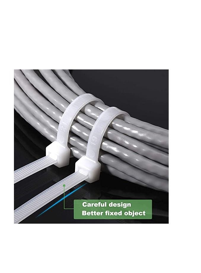 100-Pieces Cable Management Nylon Wire Zip Ties/200mm  - Image 2