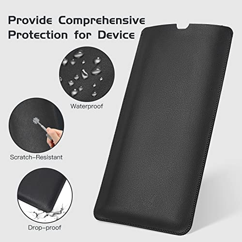 LEZE Protective Keyboard Sleeve Case for Logitech MX Keys Mini Minimalist & MX Mechanical Mini Wireless Illuminated Keyboard, Logitech MX Mini PU Sleeve Bag Case, Black - Image 4