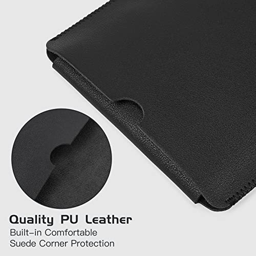 LEZE Protective Keyboard Sleeve Case for Logitech MX Keys Mini Minimalist & MX Mechanical Mini Wireless Illuminated Keyboard, Logitech MX Mini PU Sleeve Bag Case, Black - Image 3