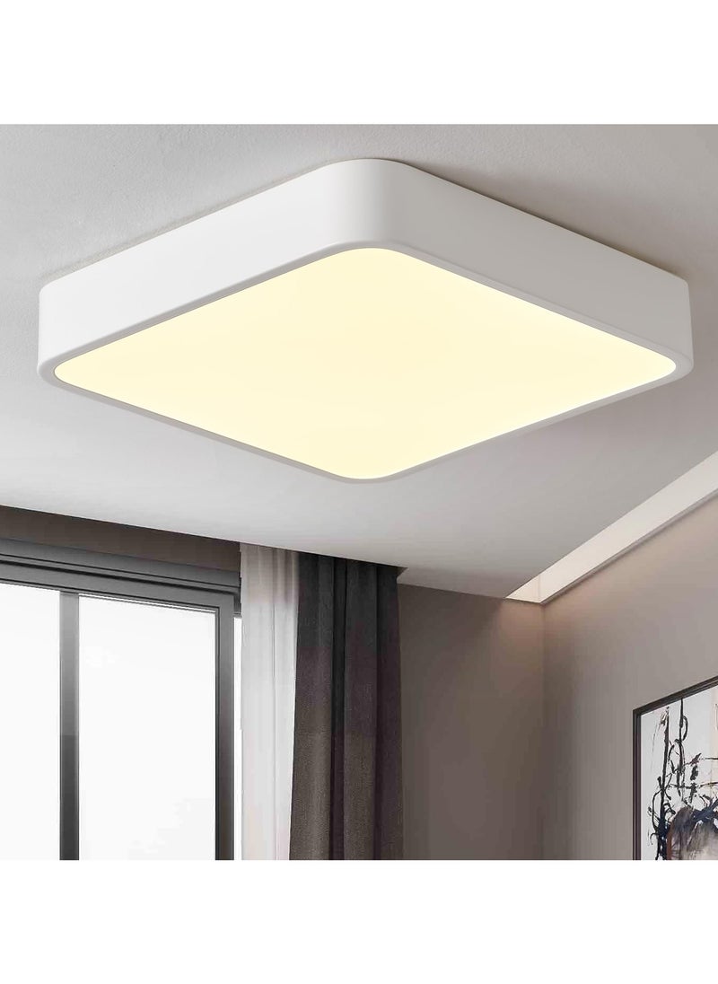 Ganeed 15.7Inch 36W Square LED Ceiling Light Fixtures Flush Mount, 3000K Warm White LED Ceiling Lamp, Slim Flat Panel Surface Mount Modern Ceiling Lighting for Bedroom Kitchen Stairways  - Image 1