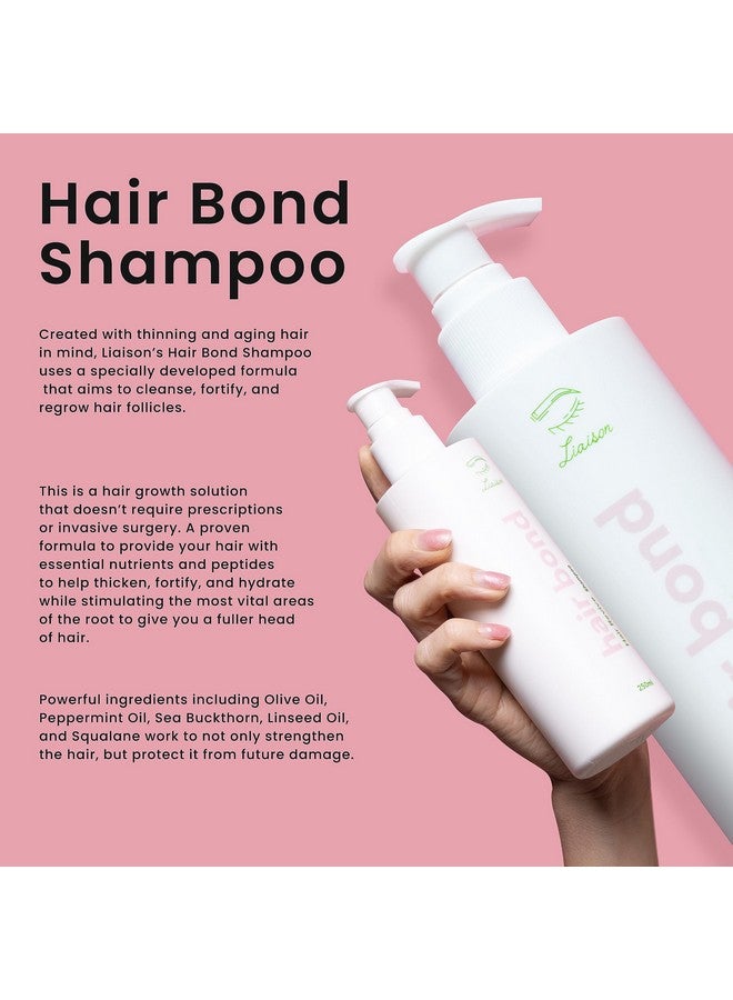 Liaison Hair Bond Shampoo For Women With Sea Buckthorn, Olive & Peppermint Oil - Promotes Strong, Thicker And Healthier Hair Growth - Nourishing And Hydrating (1 Pack) - Image 2