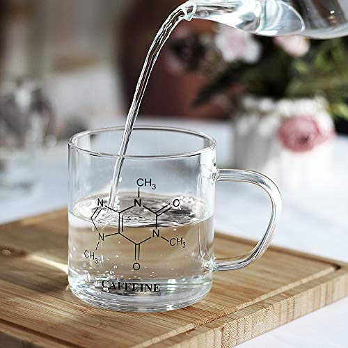 LUXU Glass Coffee Tea Mugs Set of 2,Clear Coffee Cups for Hot or Cold Beverages,Large Wide Mouth Drinking Glasses,Great for Mocha,Latte,Milk,Cappuccino,Water and Juice -14 oz - Image 4