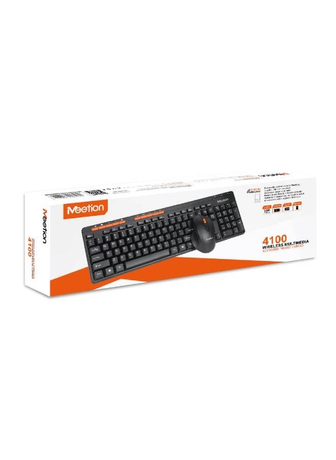Meetion Keyboard and Mouse Wireless Combo 2.4 GHz - 4100  - Image 5