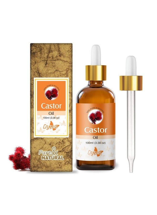 CRYSALIS Castor (Ricinus Communis) Oil|100% Pure & Natural Undiluted Carrier Oil Organic Standard For Skin & Haircare -100Ml - Image 1