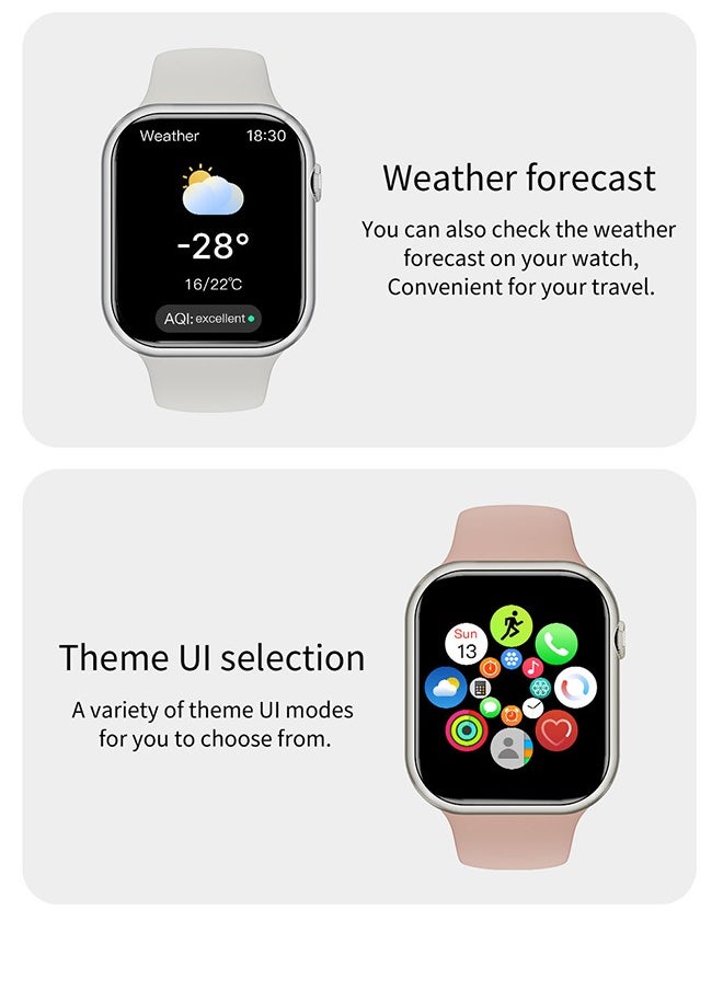 2.01" COB Smartwatch with Bluetooth Calling, Wireless Charging, Health Monitoring, Music Control, and 15-Day Battery Life – Slim Design for Men and Women