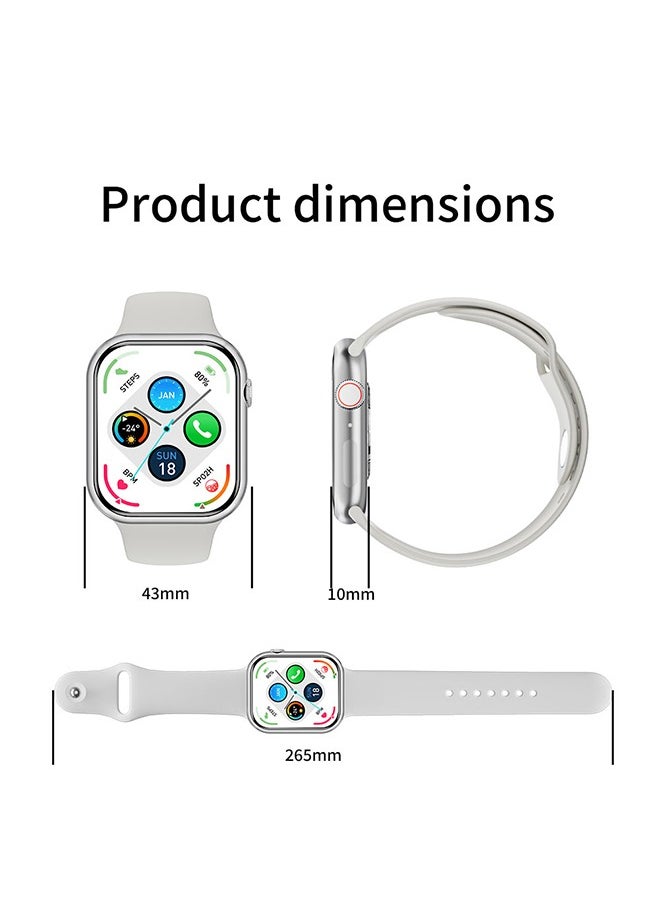 2.01" COB Smartwatch with Bluetooth Calling, Wireless Charging, Health Monitoring, Music Control, and 15-Day Battery Life – Slim Design for Men and Women
