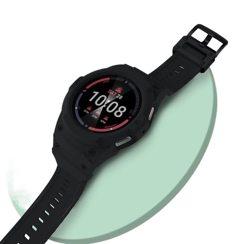 سوار ساعة ذكية متوافق مع Samsung Galaxy Watch 7 بملاءمة قابلة للتعديل وحزام بديل للاستخدام اليومي باللون أزرق قابل للتعديل باللون الأزرق - Image 3