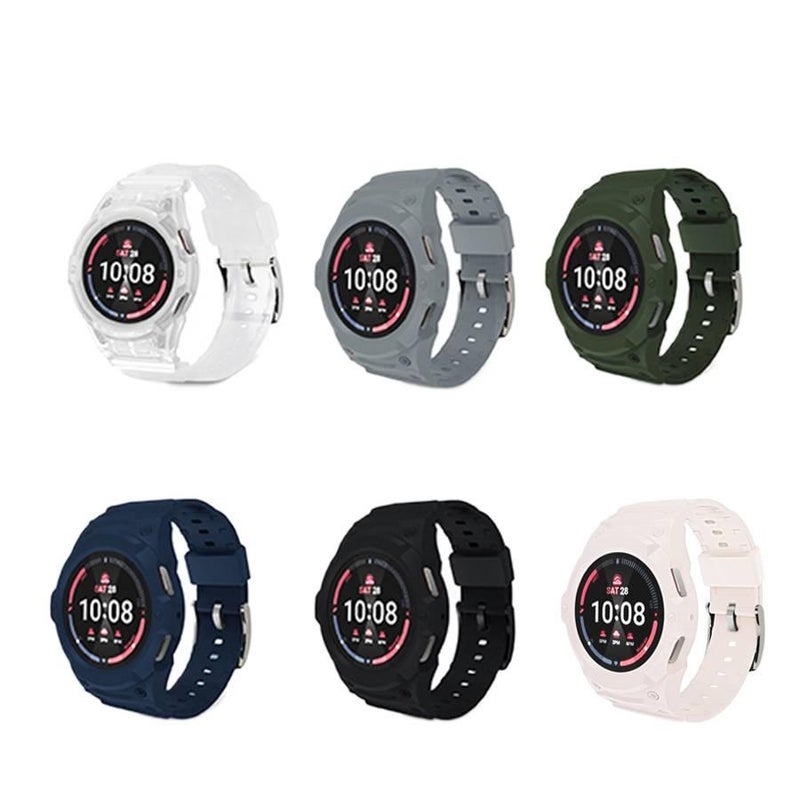 سوار ساعة ذكية متوافق مع Samsung Galaxy Watch 7 بملاءمة قابلة للتعديل وحزام بديل للاستخدام اليومي باللون أزرق قابل للتعديل باللون الأزرق - Image 2