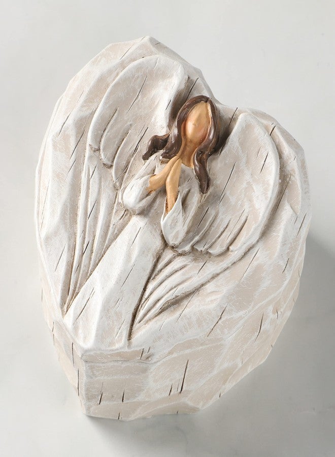 Hodao Angel Figurines Angel Gift Sculpted Hand-Painted Keepsake Box - Image 1