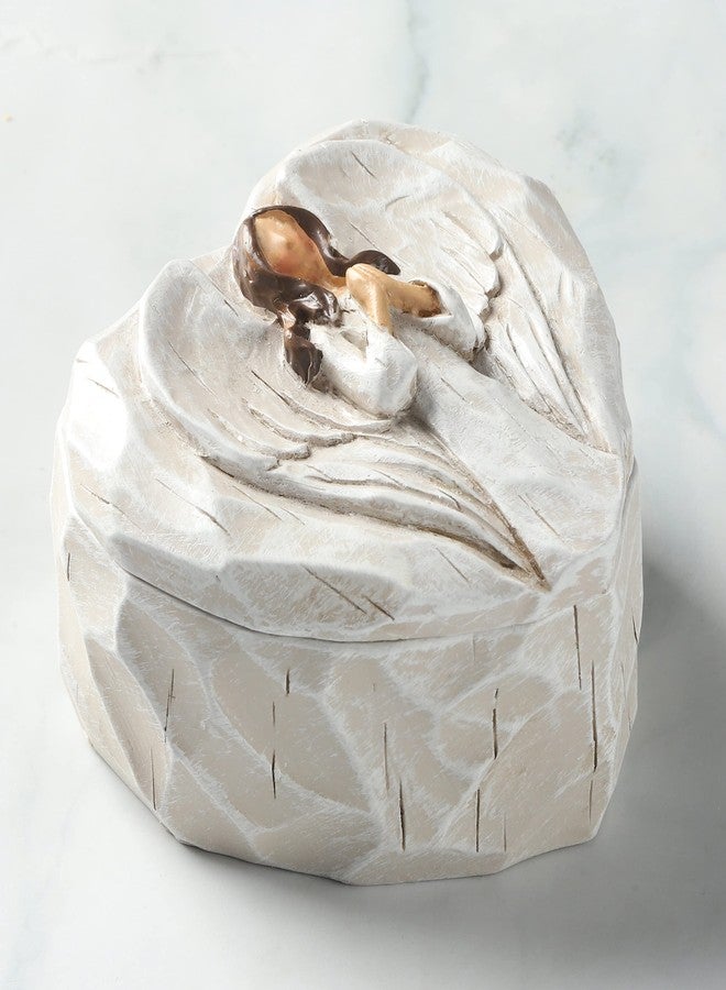 Hodao Angel Figurines Angel Gift Sculpted Hand-Painted Keepsake Box - Image 4