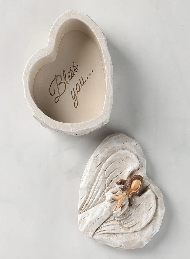 Hodao Angel Figurines Angel Gift Sculpted Hand-Painted Keepsake Box - Image 2