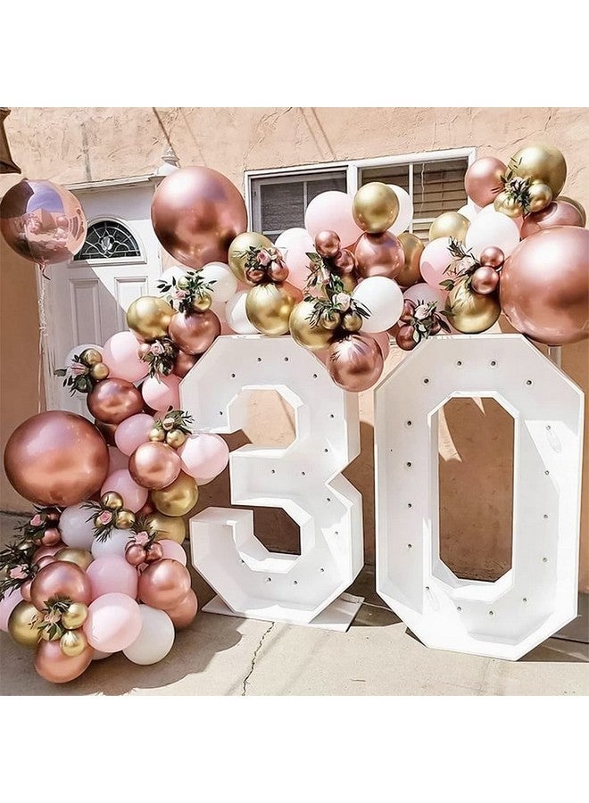 RUBFAC 129pcs Rose Gold Balloons Different Sizes 18 12 10 5 Inches, Latex Balloon Garland Arch Kit for Birthday Party Valentine's Day Baby Shower Graduation Wedding Holiday Decoration - Image 5