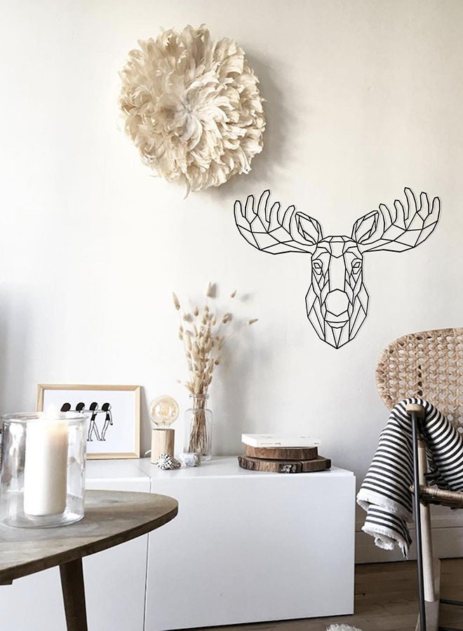 Geometric Moose Head Wall Decor - Image 1