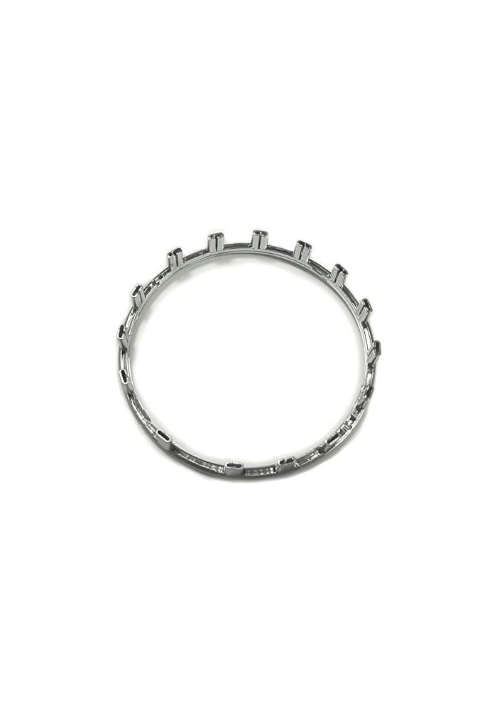 QASULER Silver Chrome Steering Wheel Trim Ring - Image 2