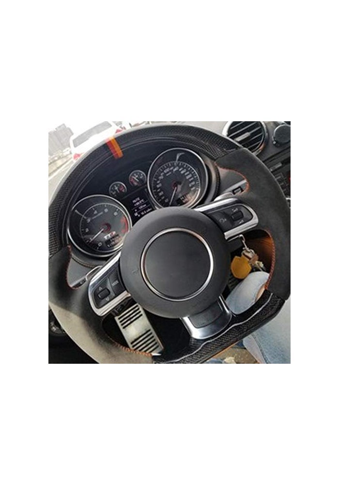 QASULER Silver Chrome Steering Wheel Trim Ring - Image 5