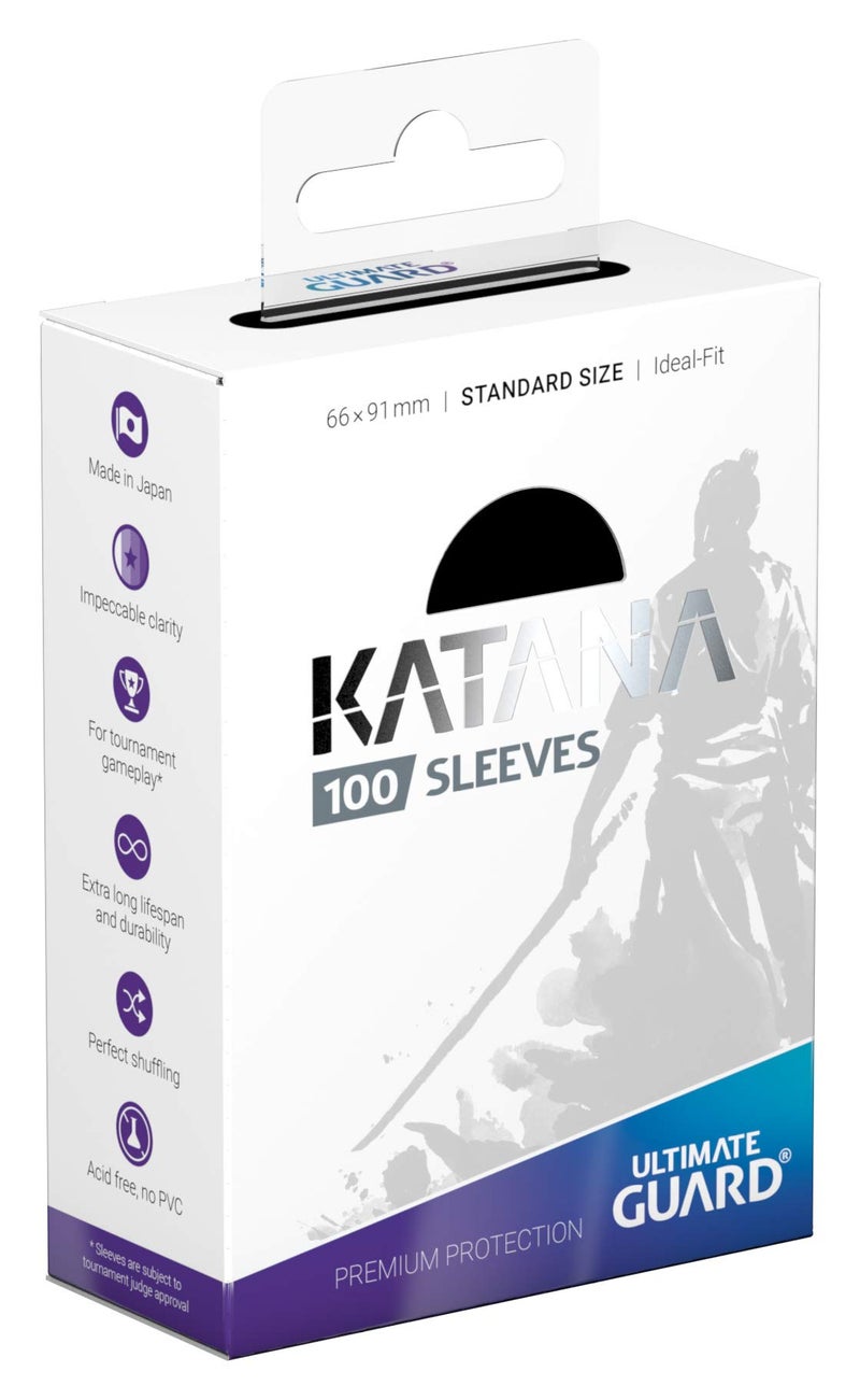 Ultimate Guard katana Card Sleeves: 100 Standard Size TCG Sleeves, 66 x 91mm, Black Back, Tournament Quality, No PVC & Acid-Free, High Clarity - Image 2