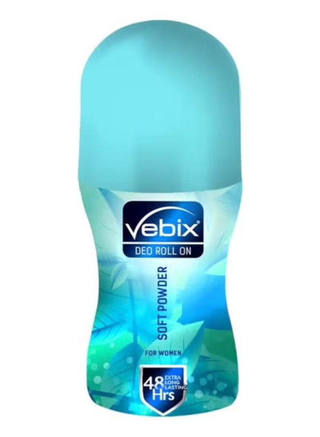 فيبكس مزيل لرائحة العرق رول اون بودرة ناعمة للنساء - 50 مل
