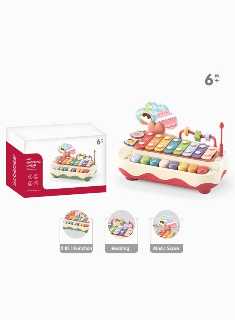 PYEBE Puzzle Eight Tones Hand Tapping Piano Baby 2-in-1 Piano Instrument Children's Music Toy Piano Gift - Image 1