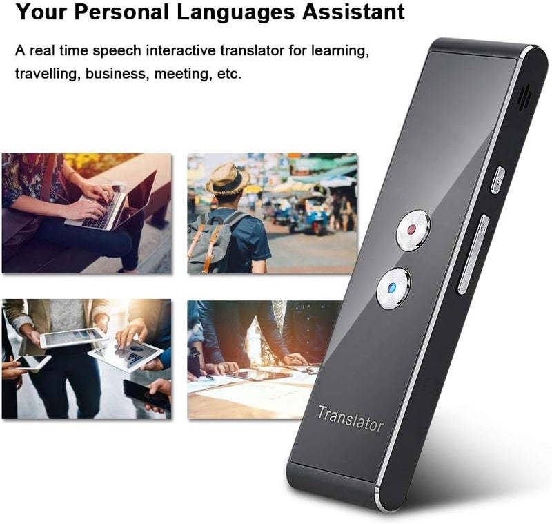 klarako T8 Language Translator Device, 96 Languages Instant Voice Bidirection Simultaneous Translation, Bluetooth 2.4G Smart Pocket Interpreter Intelligent Real Time Speech Translator - Image 4