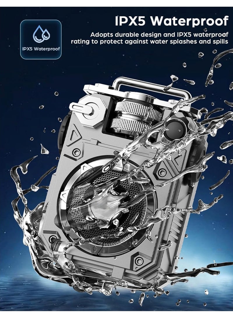 Retro Bluetooth Speaker Vintage Portable Bluetooth 5.3 Wireless Speaker TWS Pairing IPX5 Waterproof Support TF Card for Home Camping Party Gifts - Image 3