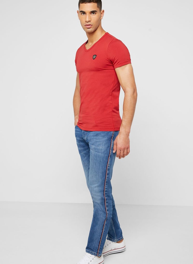 SALSA Chest Badge V-Neck T-Shirt  - Image 4