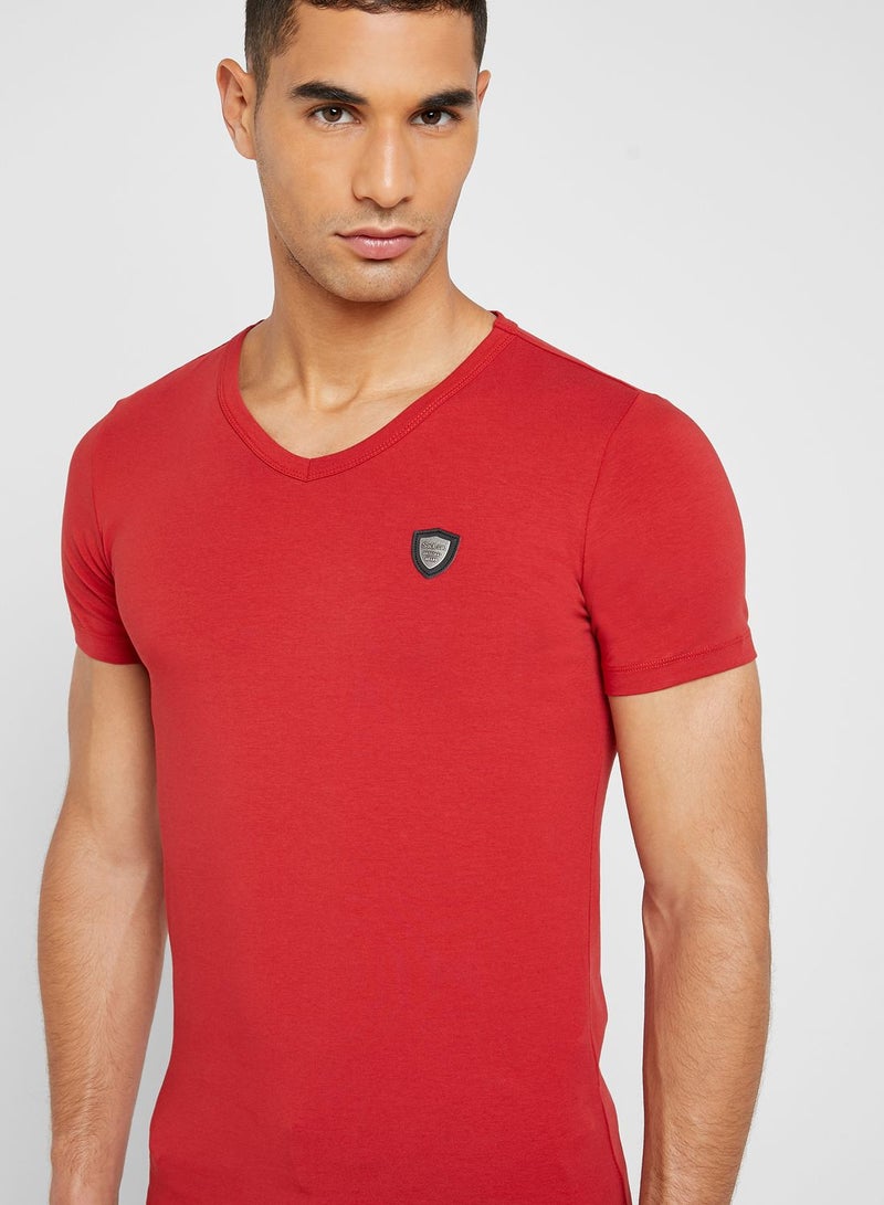 SALSA Chest Badge V-Neck T-Shirt  - Image 3
