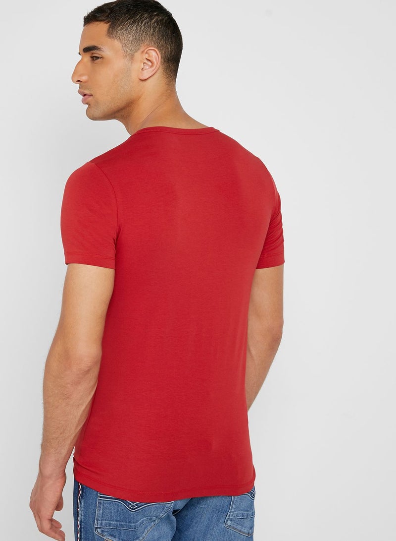 SALSA Chest Badge V-Neck T-Shirt  - Image 2