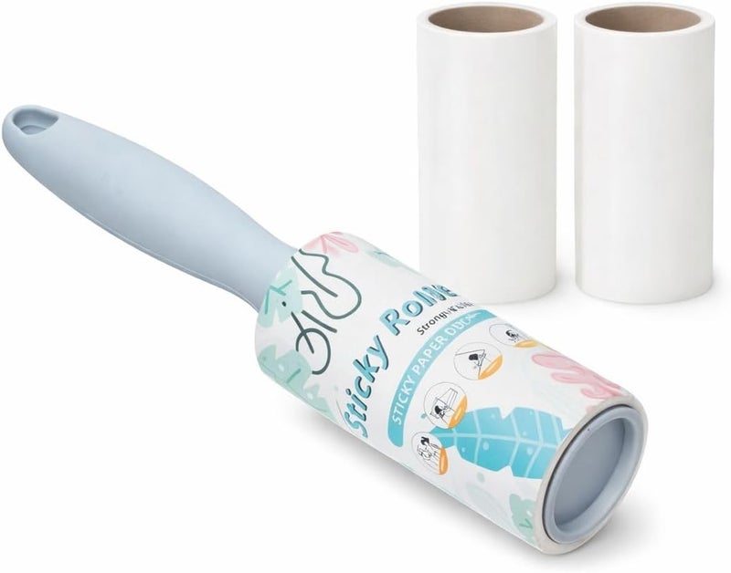 Pet Hair Cleaning Roller – Lint Remover with Handle and 2 Refill Rolls - Image 1
